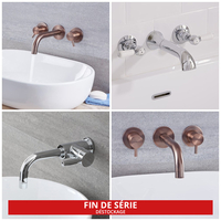 Robinet lavabo mural - Choix de finitions et styles