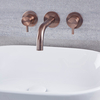 Robinet lavabo mural moderne – Bronze huilé - Como