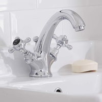 Robinet lavabo rétro & croisillons Topaz