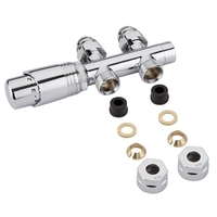 Robinet Radiateur Équerre Droit Thermostatique 3/4