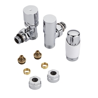 Robinet Radiateur Thermostatique Blanc & Chrome 3/4