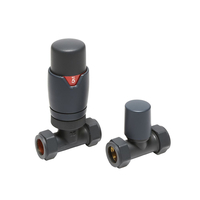 Robinets de radiateur droit thermostatique - Choix de finitions