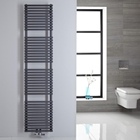 Sèche Serviette 180 x 40cm - Haut Compact Étroit Familial Gris - Eau