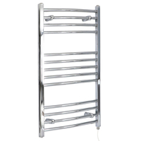 Sèche Serviette Chromé - 100 x 60cm - Radiateur Électrique Salle de Bain