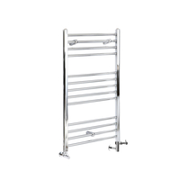 Sèche Serviette Chromé - 100 x 60cm - Radiateur Mixte - Salle de Bain