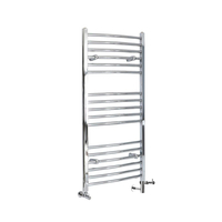 Sèche Serviette Chromé Mixte - 120 x 60cm Incurvé - Radiateur Salle de Bain