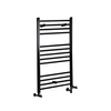 Sèche Serviette Noir - 100 x 50cm - Radiateur Mixte - Eau & Électrique