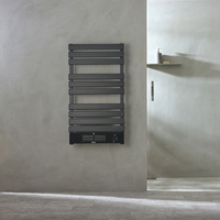 Sèche Serviette Soufflant - 100 x 55 cm - Électrique - 2000W - Anthracite - Radiateur Salle de Bains - Ecoso par Hudson Reed
