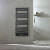 Sèche Serviette Soufflant - 125 x 55 cm - Électrique - 2100W - Anthracite - Salle de Bains - Ecoso par Hudson Reed