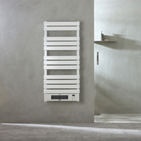 Sèche Serviette Soufflant - 125 x 55 cm - Électrique - 2100W - Blanc - Salle de Bains - Ecoso par Hudson Reed