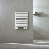 Sèche Serviette Soufflant - 79 x 55 cm - Électrique - 1800W - Blanc - Salle de Bains - Ecoso par Hudson Reed