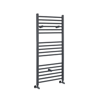 Sèche Serviettes Anthracite - 120 x 50cm - Eau Chaude - Hudson Reed