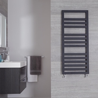 Sèche-serviettes Anthracite Design Ponza - 120cm x 50cm