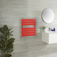 Sèche-serviettes design plat – Rouge (Siamese Red) – 60 cm x 40 cm – Lustro