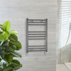 Sèche serviettes eau chaude - 80 x 50 cm - Acier étain gris - Moderne - Hudson Reed