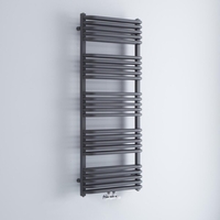 Sèche-serviettes eau chaude - Anthracite - 126, 9 x 50 cm - Arch