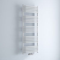 Sèche-serviettes eau chaude - Blanc - 126, 9 x 50 cm - Arch