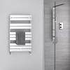 Sèche-serviettes eau chaude Chromé 100 x 60cm 385 watts Lustro