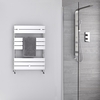 Sèche-serviettes eau chaude Chromé 84 x 60cm 309 watts Lustro