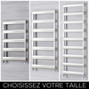 Sèche-serviettes en aluminium – Chrome brossé – Choix de tailles - Ordo