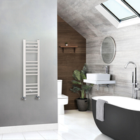 Sèche-serviettes fin - 100 x 30 cm - Eau - WC & Cuisine Mural - Blanc - Hudson Reed