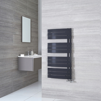 Sèche-Serviettes Incurvé Anthracite Elgin 108cm x 55cm x 11, 5cm 638 Watts