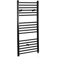 Sèche Serviettes Électrique Noir Mat - 120 x 60cm - Plat - Hudson Reed