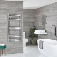 Sèche-serviettes électrique plat – Chromé – 120 cm x 50 cm - Kent
