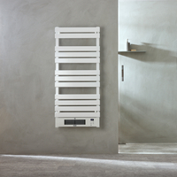 Sèche Serviettes Électrique Soufflant - 125 x 55, 5 cm - 2100W - à Brancher - Blanc - Radiateur Mural - Ecoso par Hudson Reed