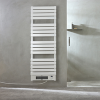 Sèche Serviettes Électrique Soufflant - 163, 1 x 55, 5 cm - 2200W - à Brancher - Blanc - Radiateur Mural - Ecoso par Hudson Reed