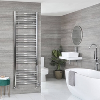 Sèche-serviettes mixte incurvé – Chromé – 180 cm x 50 cm - Kent