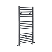 Sèche Serviettes Mixte Plat - 120 x 50cm - Anthracite - Eau & Électrique