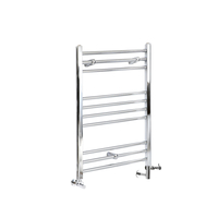 Sèche Serviettes Mixte Plat - 80 x 50cm - Chromé - Eau & Électrique