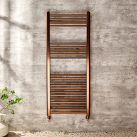 Sèche-serviettes plat - Cuivre satiné - 120 cm x 50 cm - Design moderne - Chauffage central - Quo - Hudson Reed