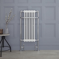 Sèche-Serviettes rétro - Chromé - 113cm x 55, 3cm x 23cm - Elizabeth