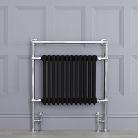 Sèche-Serviettes rétro - Noir - 93cm x 79cm x 15.5cm - Elizabeth