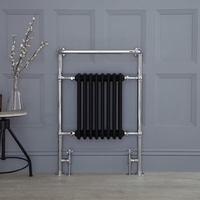 Sèche-Serviettes rétro - Noir - 96cm x 67, 5cm x 23cm - Elizabeth