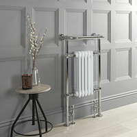 Sèche-serviettes rétro – Blanc – 96, 5 cm x 54 cm – Barre déportée – Elizabeth