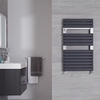 Seina - Sèche-serviettes Design Anthracite - 95.2cm x 55cm