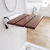 Siège de douche mural pliant avec support court – Sapelli – Select