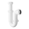 Siphon P télescopique - Blanc - Joint 7, 6 cm - Lavobo & bidet - Hudson Reed