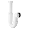 Siphon P télescopique - Blanc - Joint 7, 6 cm - Lavobo & bidet - Hudson Reed