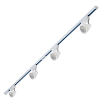 Spot led 10W Blanc Dimmable - Pack de 4 - sur rail encastrable 2x1m
