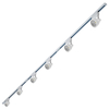 Spot led 10W Blanc Dimmable - Pack de 6 - sur rail encastrable 3x1m
