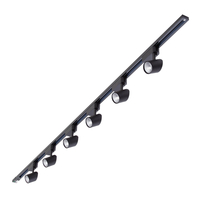 Spot LED Biard® sur rail de 2 m - Noir - Pack de 6