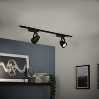 Spots LED 12W sur rail - Noir - Choix de tailles - Biard