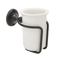 Support pour gobelet rétro – Noir – Design rétro - Montage mural - Elizabeth - Hudson Reed