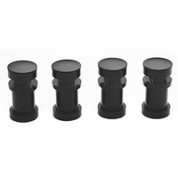 Supports muraux noirs pour fixation horizontale des radiateurs Vitality