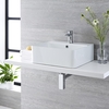 Vasque à poser rectangulaire – 46 cm x 42 cm - Exton & Mitigeur lavabo – Razor