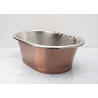 Vasque cuivre - 53 x 34, 5 cm - Bassine Industriel Rétro - Cuivre & Nickel - Hudson Reed